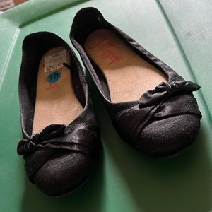 Jellypop Black Bow Shoes Size 10